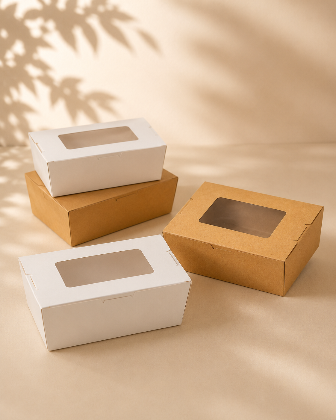 Bakery boxes and window packaging boxes