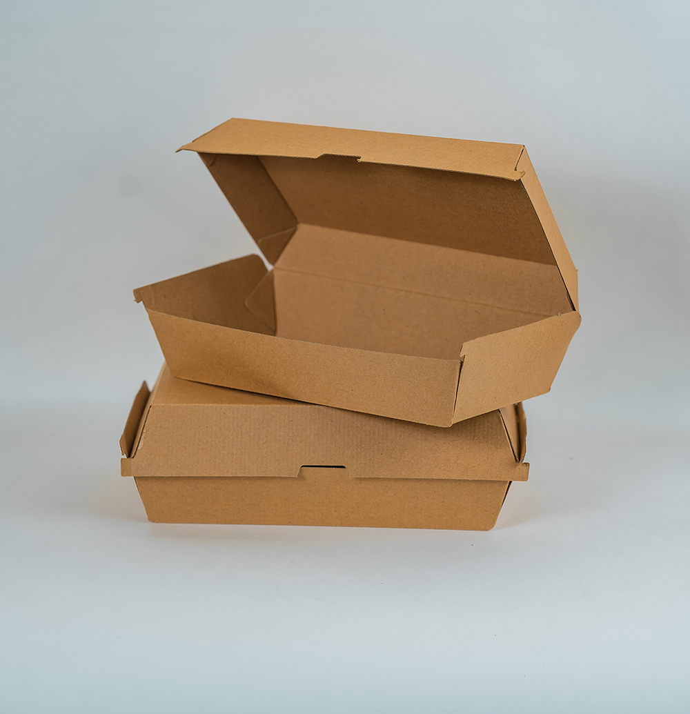 Kraft burger boxes and takeaway food boxes